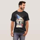 American Flag 4th July Usa Patriotic Labrador D T-Shirt (Vorne ganz)