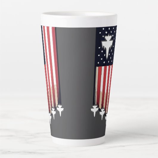 American Flag 4th of July-65079 Milchtasse (Vorderseite)