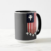 American Flag 4th of July-65079 Tasse (VorderseiteRechts)