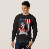 American Flag 4th Of July English Springer Spaniel Sweatshirt (Vorne ganz)