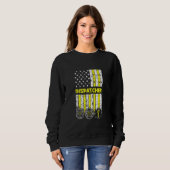 American Flag 911 Operator Dispatch Er Police Fire Sweatshirt (Vorne ganz)