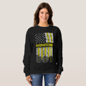 American Flag 911 Operator Dispatch-er Police Fire Sweatshirt (Vorne ganz)