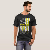 American Flag 911 Operator Dispatch-er Police Fire T-Shirt (Vorne ganz)