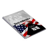 American Flag Abschluss Class of 2018 Guest Book Notizblock (Rechte Seite)