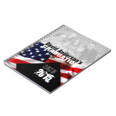 American Flag Abschluss Class of 2018 Guest Book Notizblock (Linke Seite)