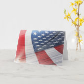 American Flag Abstract Greeting Card Karte (Gelbe Blume)