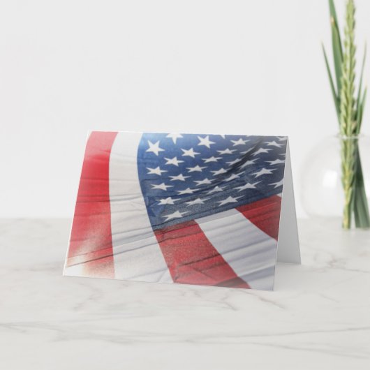 American Flag Abstract Greeting Card Karte (Vorderseite)