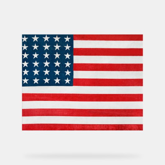 American Flag Acrylschild (Vorderseite)