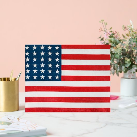 American Flag Acrylschild (Hochzeit)