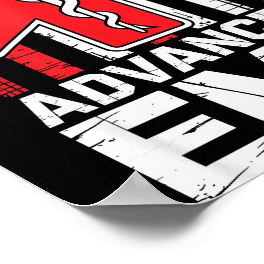 American Flag Advanced Emt Aemt Medical Technician Poster (Ecke)