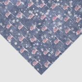 American Flag Aglow, sternengesprenkeltes Papierta Seidenpapier (Ausschnitt)