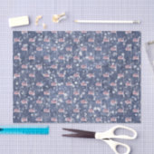 American Flag Aglow, sternengesprenkeltes Papierta Seidenpapier (Handwerk)