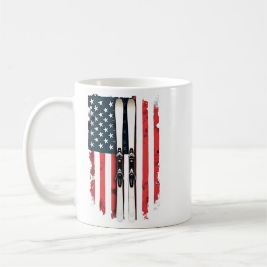 American Flag Alpinski _6 Kaffeetasse (Links)