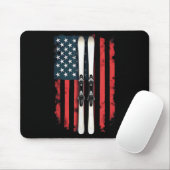 American Flag Alpinski _6 Mousepad (Mit Mouse)