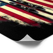 American Flag Alpinski Poster (Ecke)
