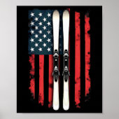 American Flag Alpinskifahrer 1 Poster (Vorne)