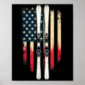 American Flag Alpinskifahrer _1 Poster (Vorne)