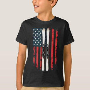 American Flag Alpinskifahrer 1 T-Shirt