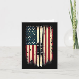 American Flag Alpinskifahrer 2 Karte