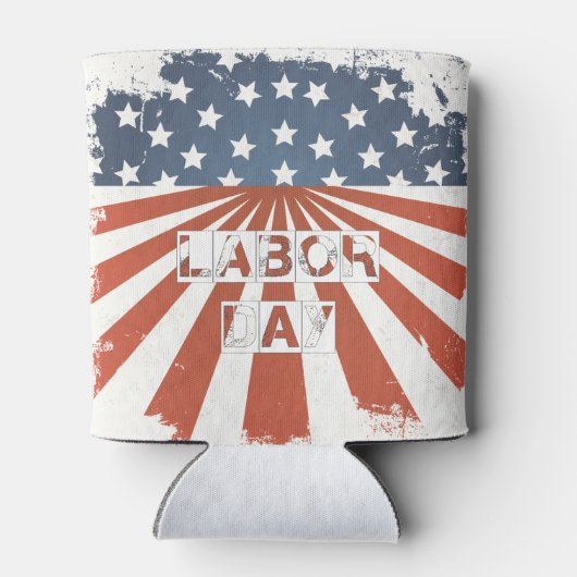 American Flag am Labour Day Dosenkühler (Rückseite)