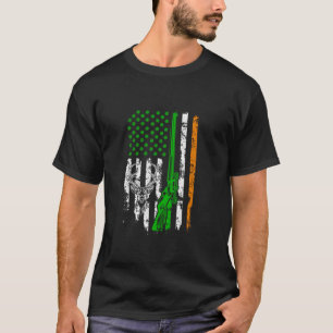 American Flag America Patriot Junting Hunter Long T-Shirt