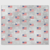 American Flag America USA Patriotic Geschenkpapier (Flach)