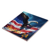 American Flag American Eagle TRUMP 2024 Fliese (Seite)