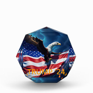 American Flag American Eagle TRUMP 2024 Fotoblock