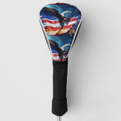 American Flag American Eagle TRUMP 2024 Golf Headcover (Vorderseite)