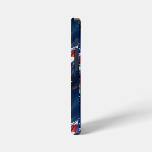 American Flag American Eagle TRUMP 2024 iPhone Hülle (Linke Seite)