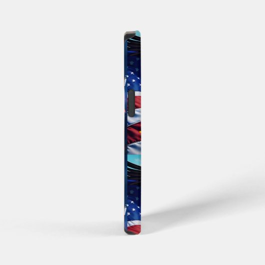 American Flag American Eagle TRUMP 2024 iPhone Hülle (Rechte Seite)