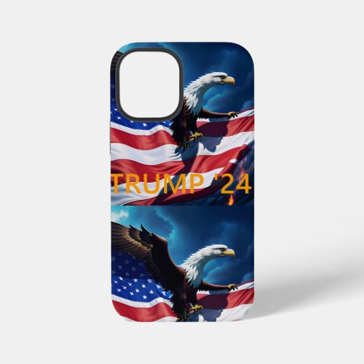 American Flag American Eagle TRUMP 2024 iPhone Hülle (Rückseite)