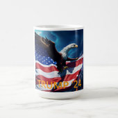 American Flag American Eagle TRUMP 2024 Kaffeetasse (Mittel)