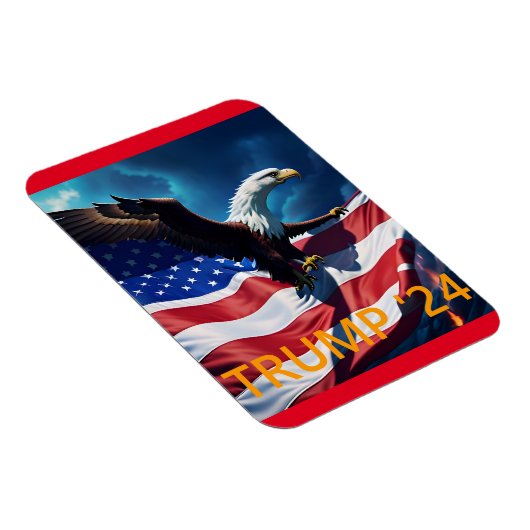 American Flag American Eagle TRUMP 2024 Magnet (Rechte Seite)