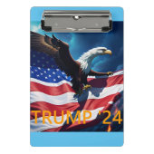 American Flag American Eagle TRUMP 2024 Mini Klemmbrett (Vorderseite)
