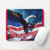 American Flag American Eagle TRUMP 2024 Mousepad (Mit Mouse)