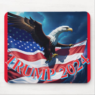 American Flag American Eagle TRUMP 2024 Mousepad