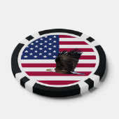 American Flag and Eagle Casino Quality Poker Chips (Einzeln)