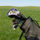 American Flag and Eagle Golf Head Cover Headcover (In SItu)
