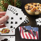American Flag and Eagle Playing Cards Spielkarten (In Situ)