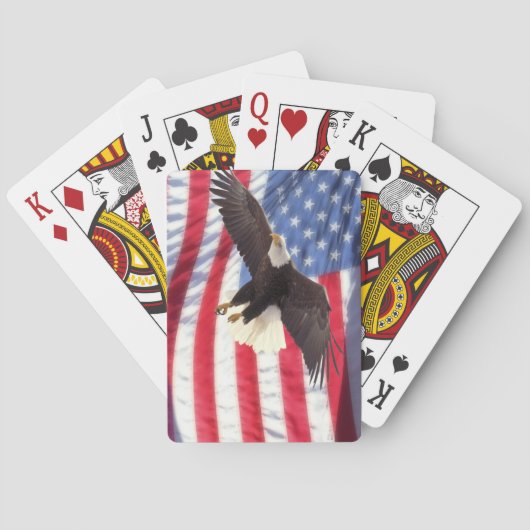 American Flag and Eagle Playing Cards Spielkarten (Rückseite)