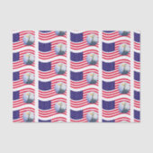 American Flag and Eagle Tissue Paper Seidenpapier (Vorderseite)