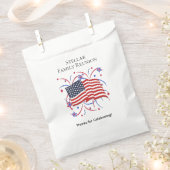 American Flag and Fireworks Vielen Dank Geschenktütchen (Ausgeschnitten)