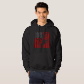 American Flag Arborist for Men Cool Tree Hoodie (Vorne ganz)