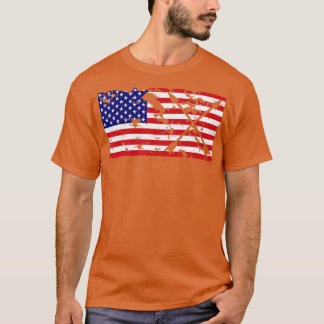 American Flag Archery Archery Team Gift  T-Shirt
