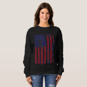 American Flag Archery Bow Deer Bowhunting Sweatshirt (Vorne ganz)