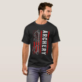 American Flag Archery for Men Bowhunting Bow Deh T-Shirt (Vorne ganz)