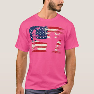 American Flag Archery for Men Women Boys Girls Ki T-Shirt