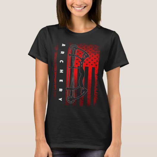 American Flag Archery T-Shirt (Vorderseite)