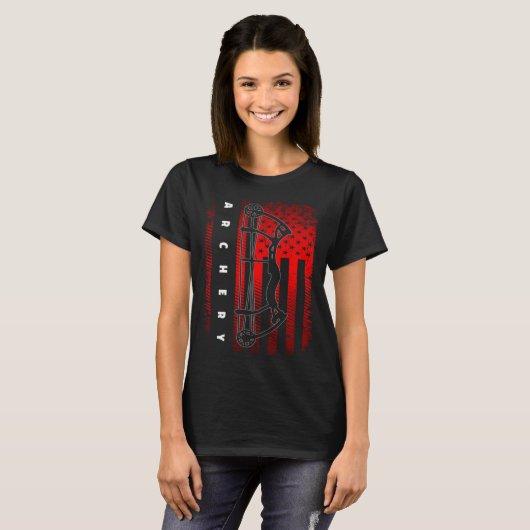 American Flag Archery T-Shirt (Vorne ganz)